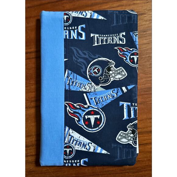 Handmade Tennessee Titana NFL Fabric Notebook Pad Cover 6"x 9.5" - Picture 1 of 3